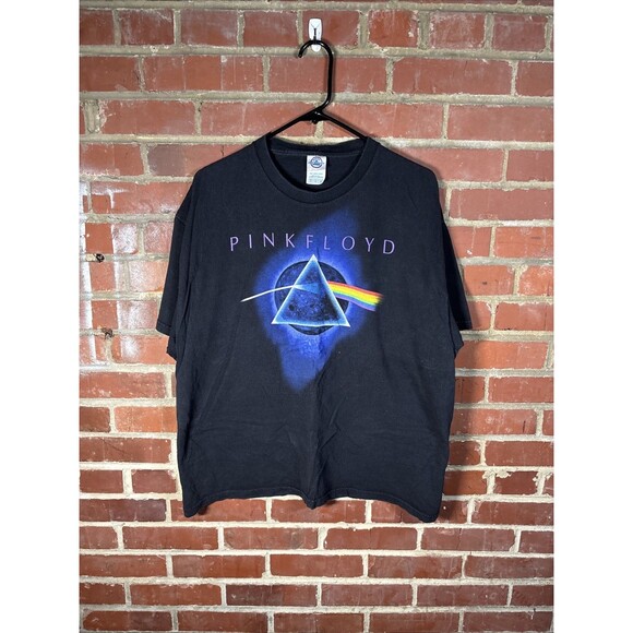Vintage Y2K Pink Floyd Shirt Dark Side Of The Moon Band Concert Tee Adult XL - Picture 1 of 6